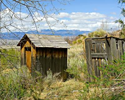 Old Outhouse beside Oak House